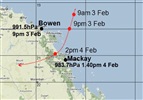 Cyclone Eline 1989 possible track